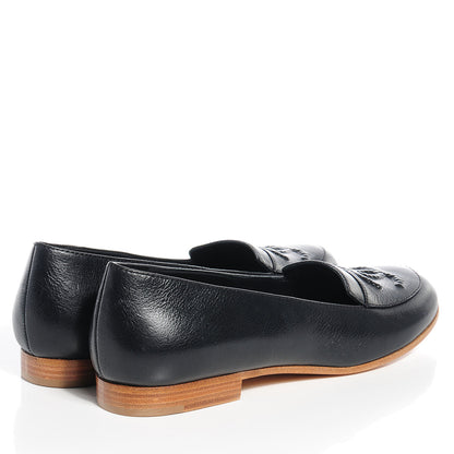 Chanel Leather CC Loafers 39 Black 4 of 8