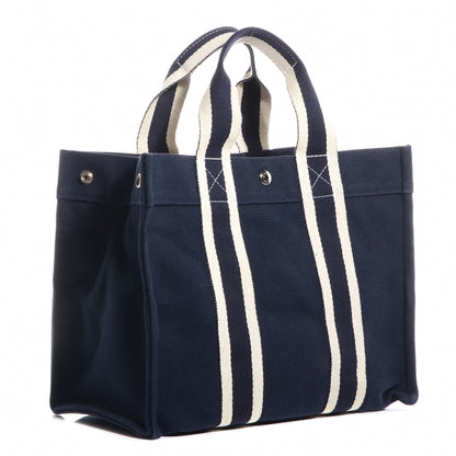 Hermes Cotton Canvas Fourre Tout PM Tote Navy 3 of 15