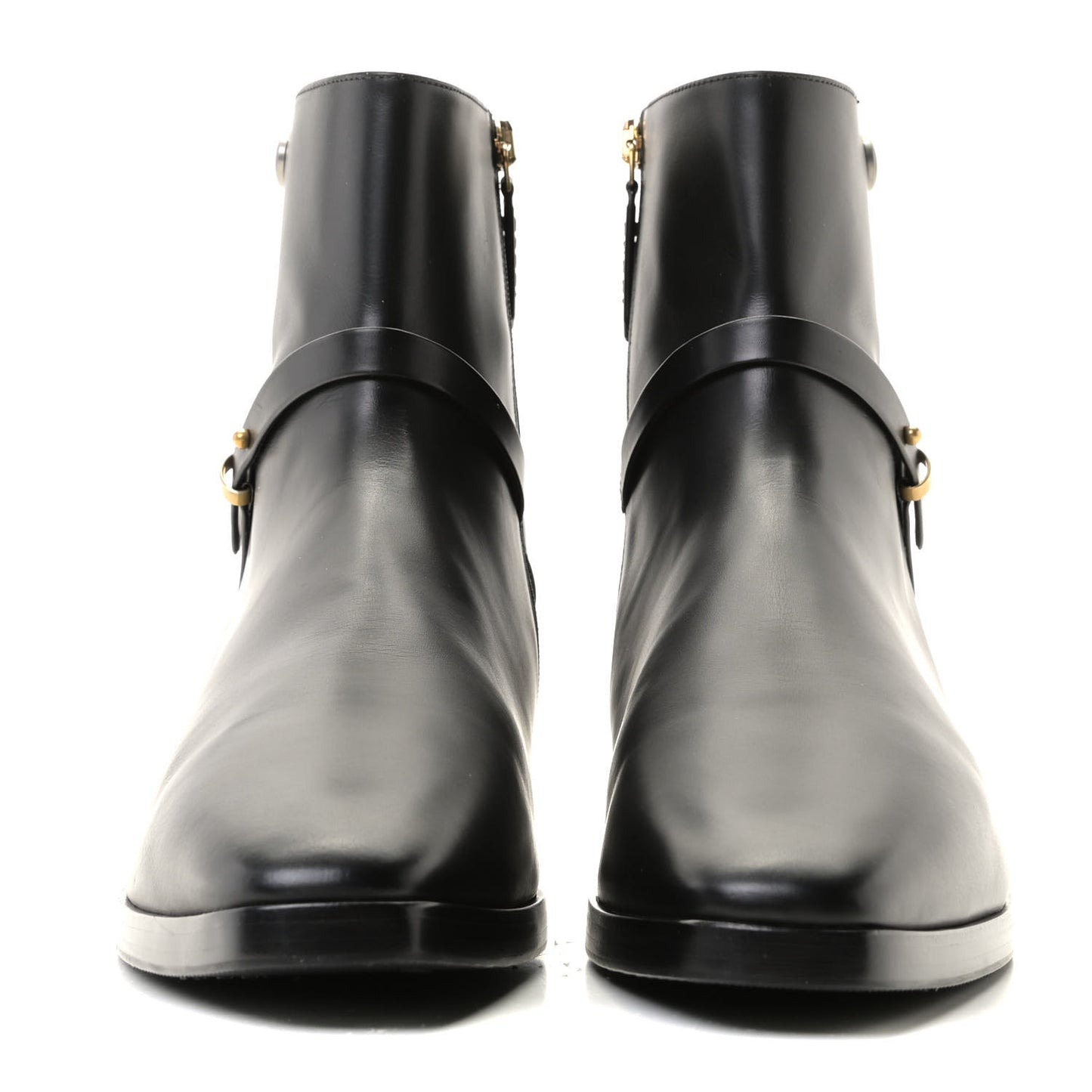 Calfskin Womens GG Ankle Boots 42 Black