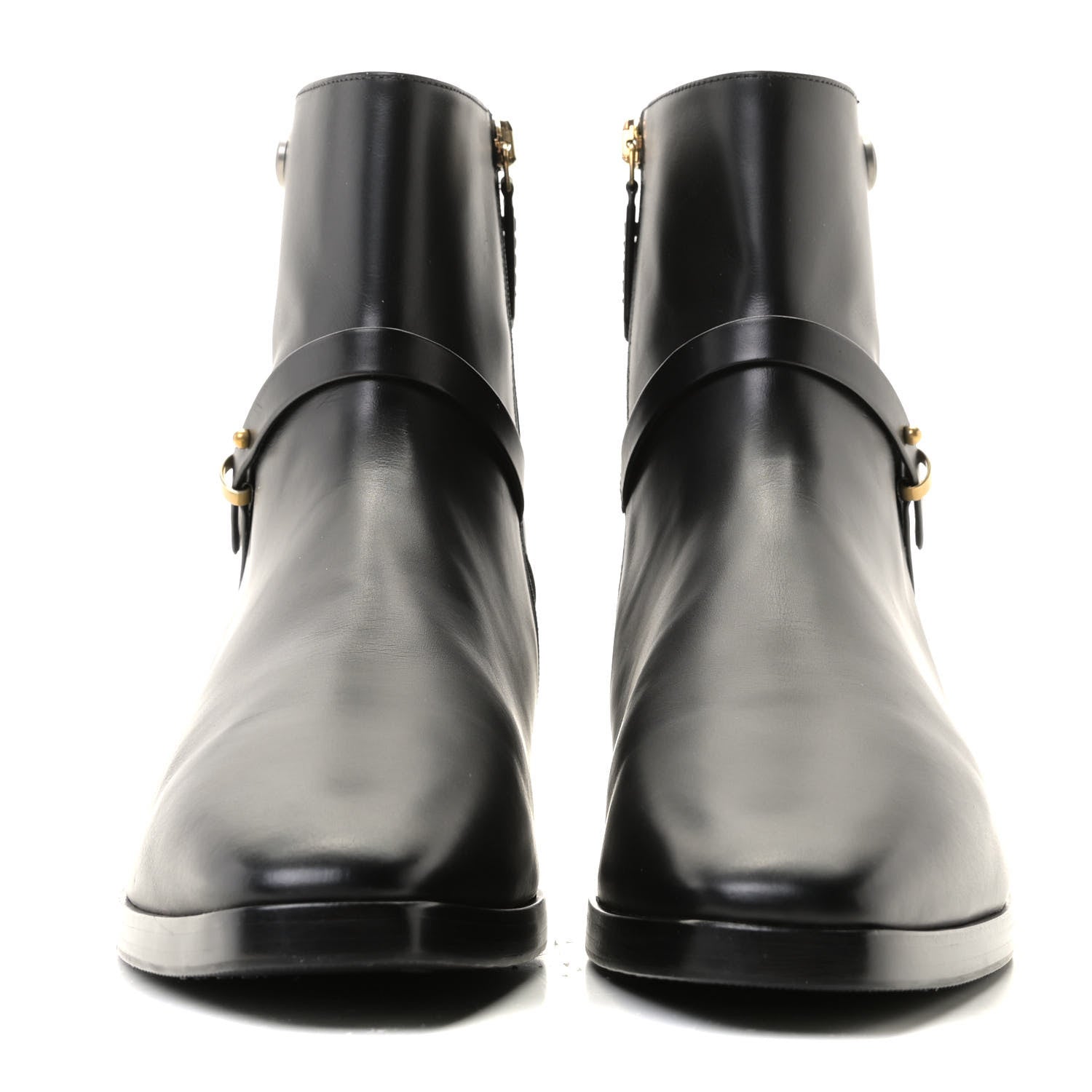 Gucci Calfskin Womens GG Ankle Boots 42 Black 3 of 8