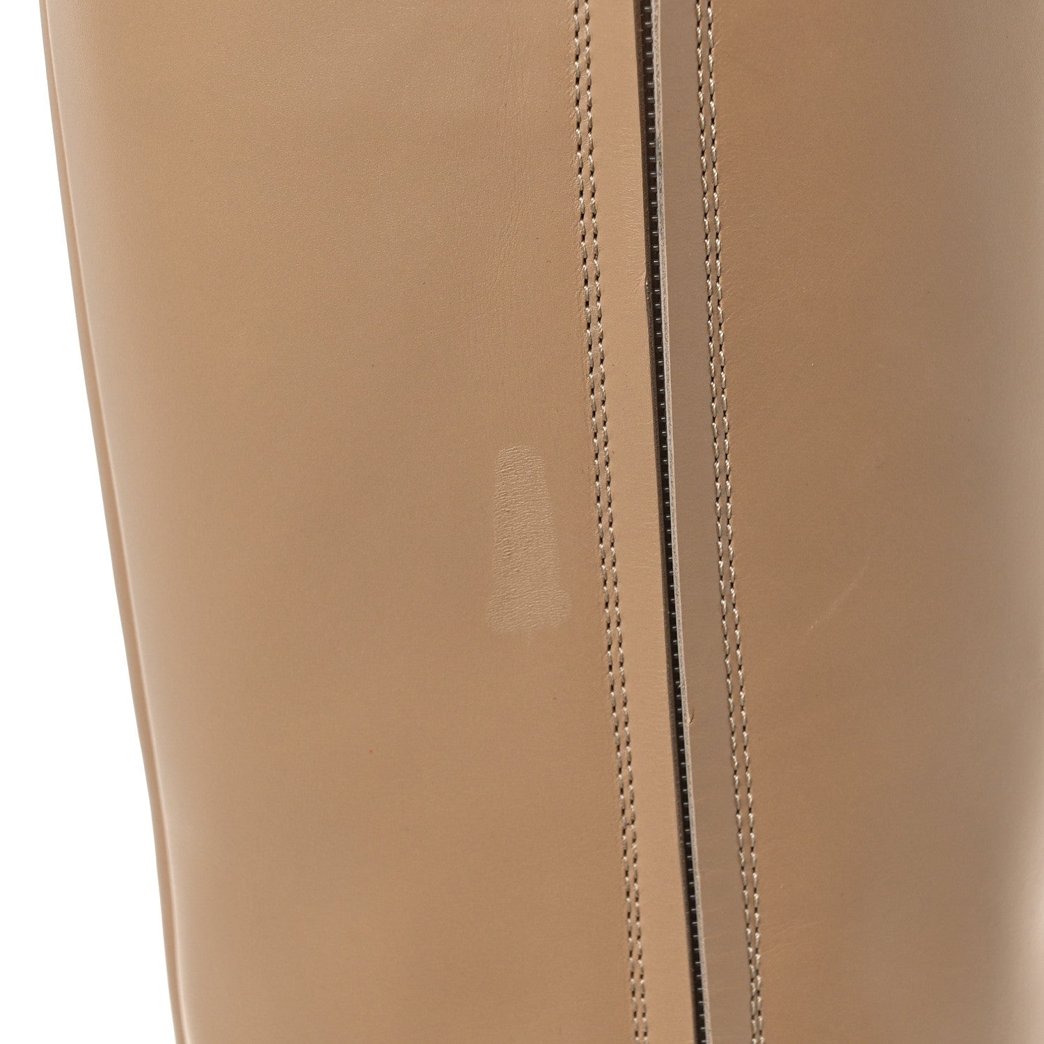 Chanel Calfskin Chain High Boots 37.5 Beige 10 of 13