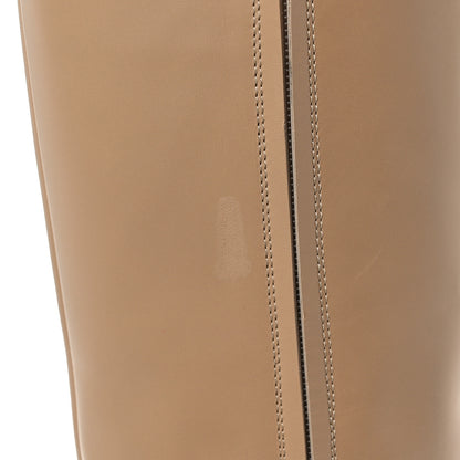 Chanel Calfskin Chain High Boots 37.5 Beige 10 of 13