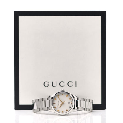 Gucci Stainless Steel 27mm G-Timeless Charm Quartz Watch 5 of 5