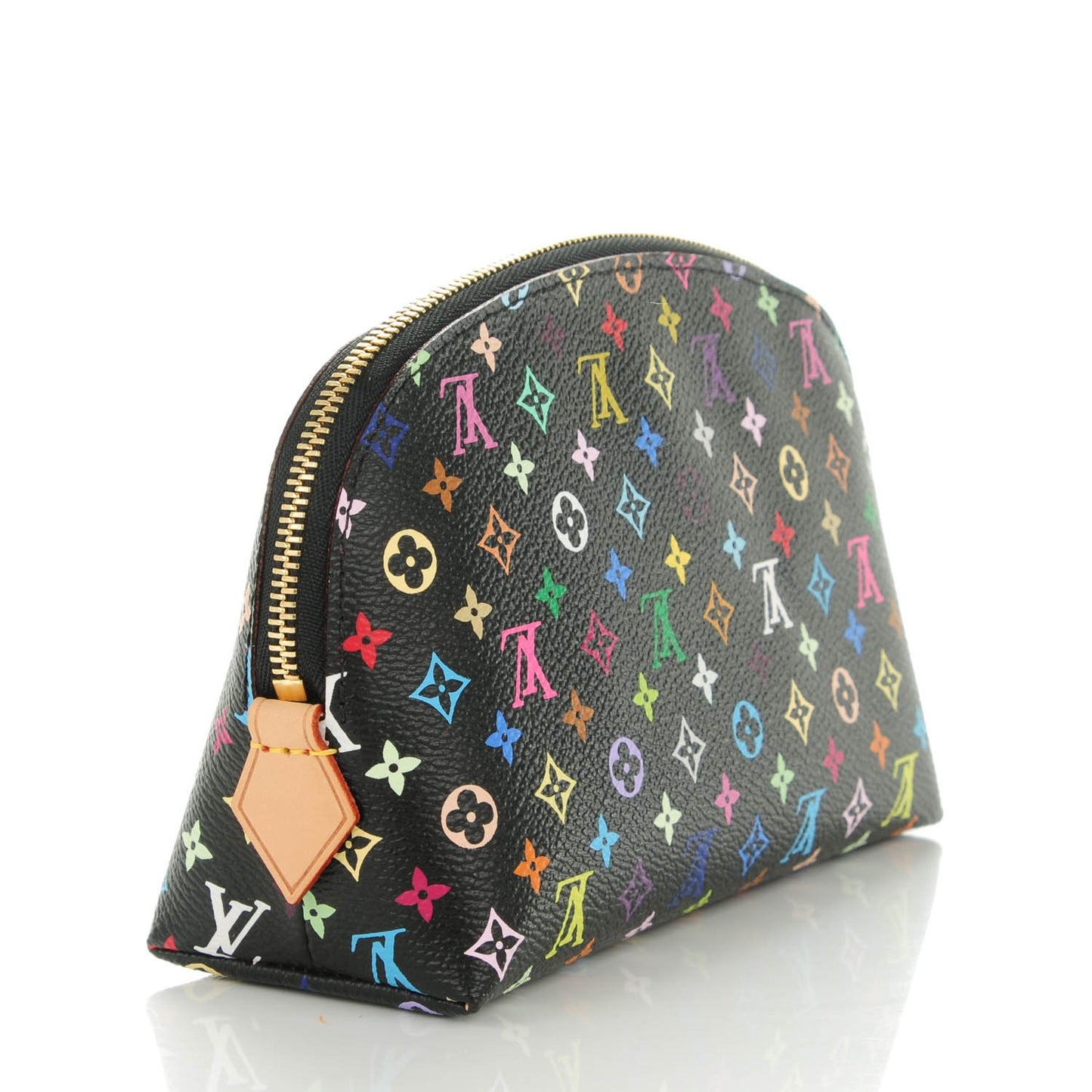 Monogram Multicolor Cosmetic Pouch Black Grenade