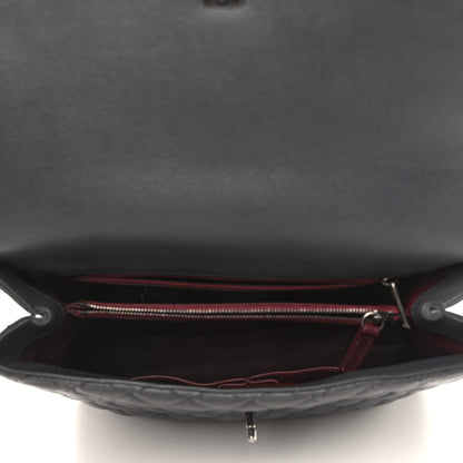 Chanel Caviar Lizard Quilted Large Coco Handle Flap Grey 5 of 9