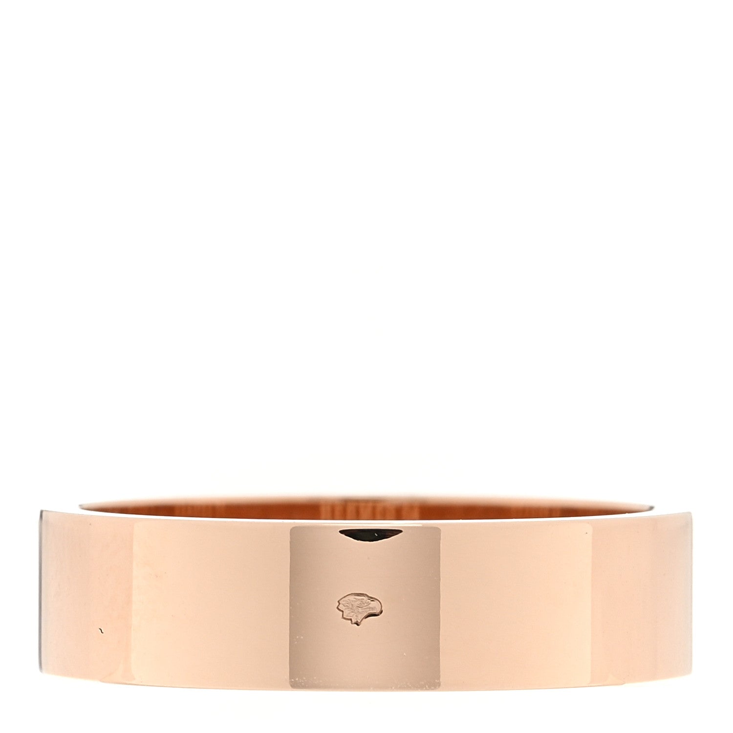 Hermes 18K Rose Gold Diamond PM Kelly Ring 54 7 3 of 5