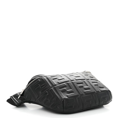 Fendi Nappa FF 1974 Embossed Belt Bag Black 4 of 9