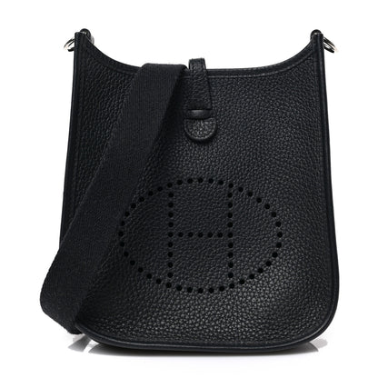 Hermes Taurillon Clemence Evelyne TPM Black 1 of 15