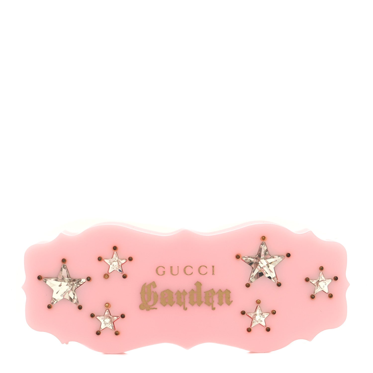 Gucci Resin Crystal Garden Single Hair Barrette Pink 1 of 3