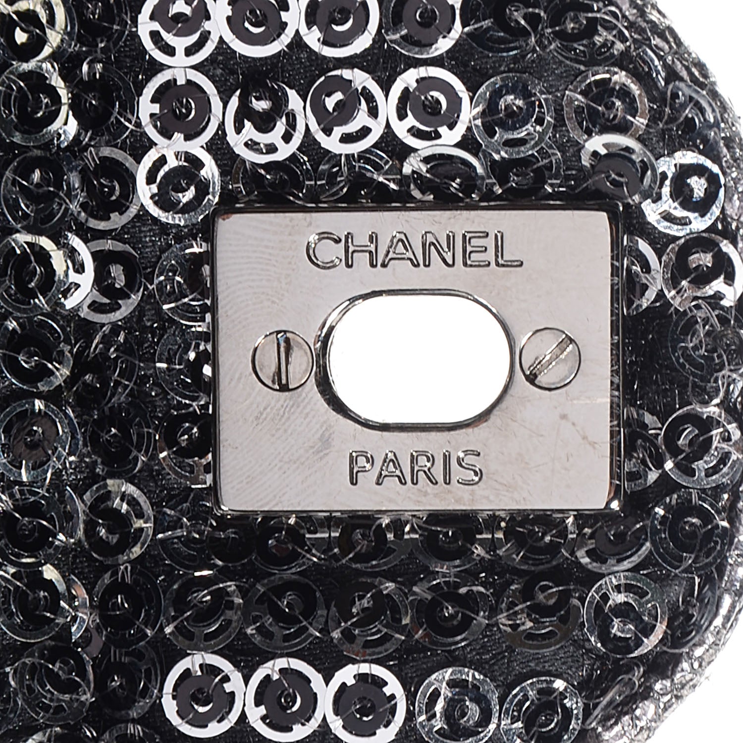 Chanel Sequin East West Flap Dark Silver 6 of 8