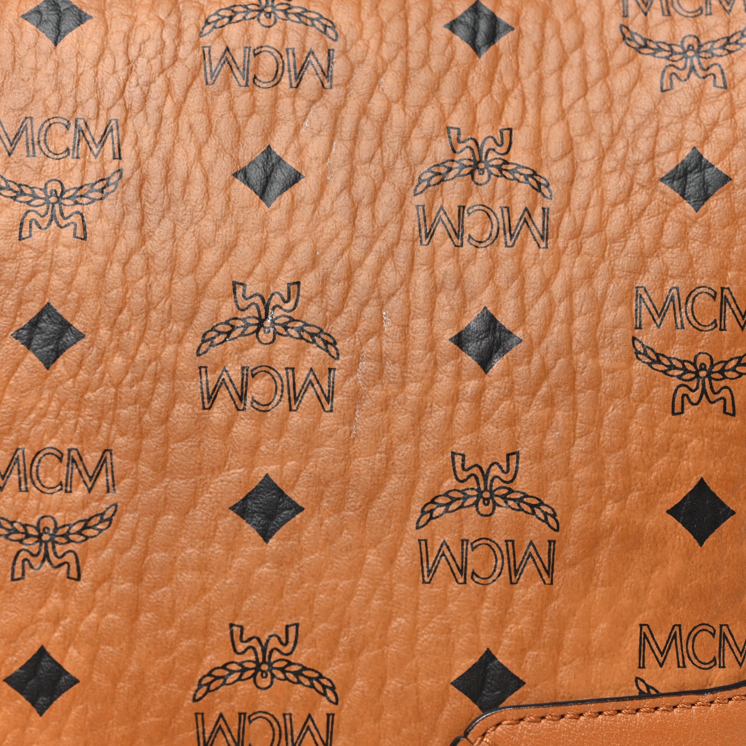 MCM Visetos Small Klara Hobo Cognac 11 of 11