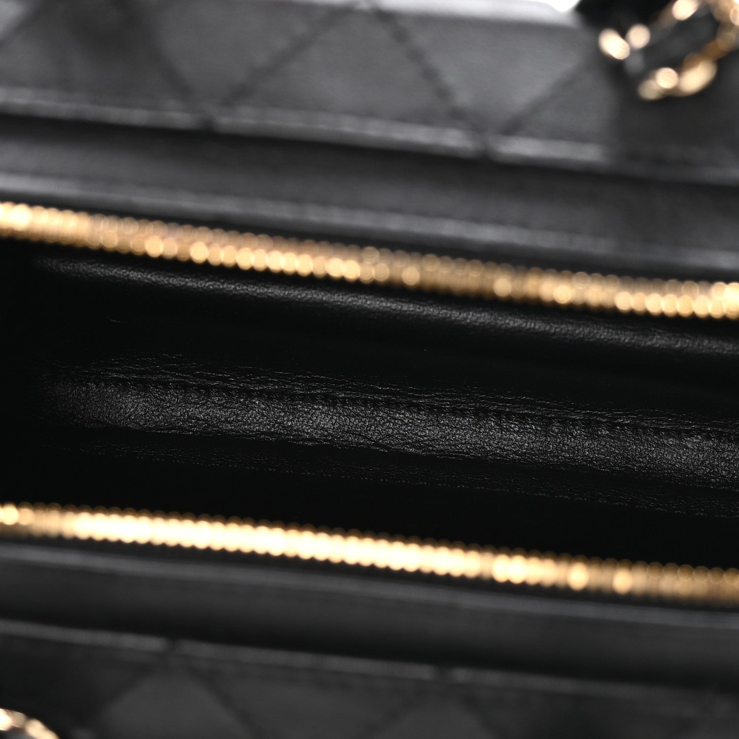 Chanel Calfskin Quilted Small Studded Square Vanity Case Black 5 of 10