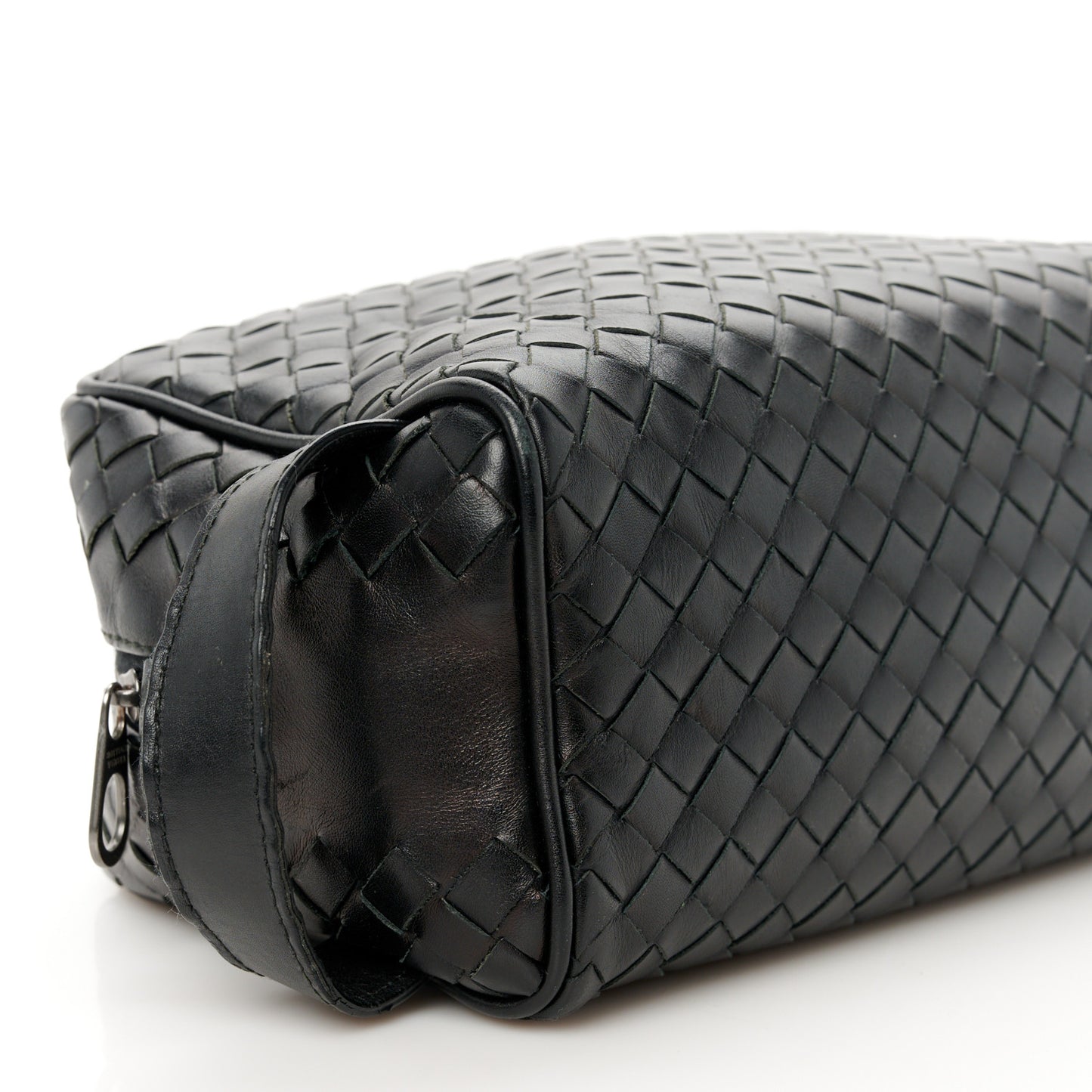 Nappa Intrecciato Travel Pouch Clutch Black