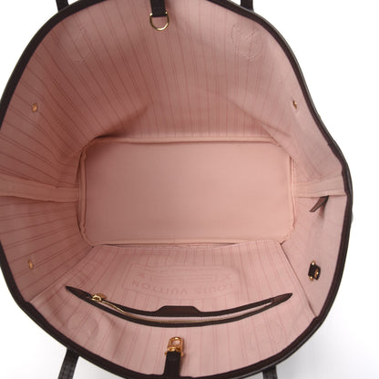 Louis Vuitton Damier Ebene Neo Neverfull MM Rose Ballerine 5 of 11