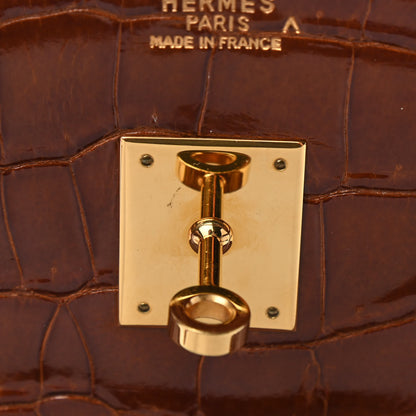 Hermes Shiny Porosus Crocodile Birkin 35 Etrusque 23 of 35