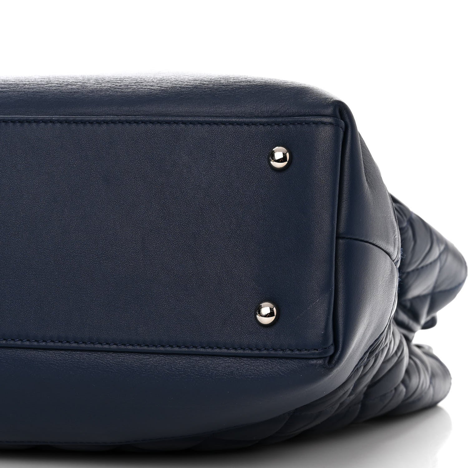 Chanel Aged Calfskin Quilted Be CC Tote Blue 11 of 11