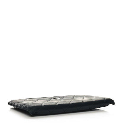 Chanel Lambskin Quilted Zip Pouch Black 4 of 12