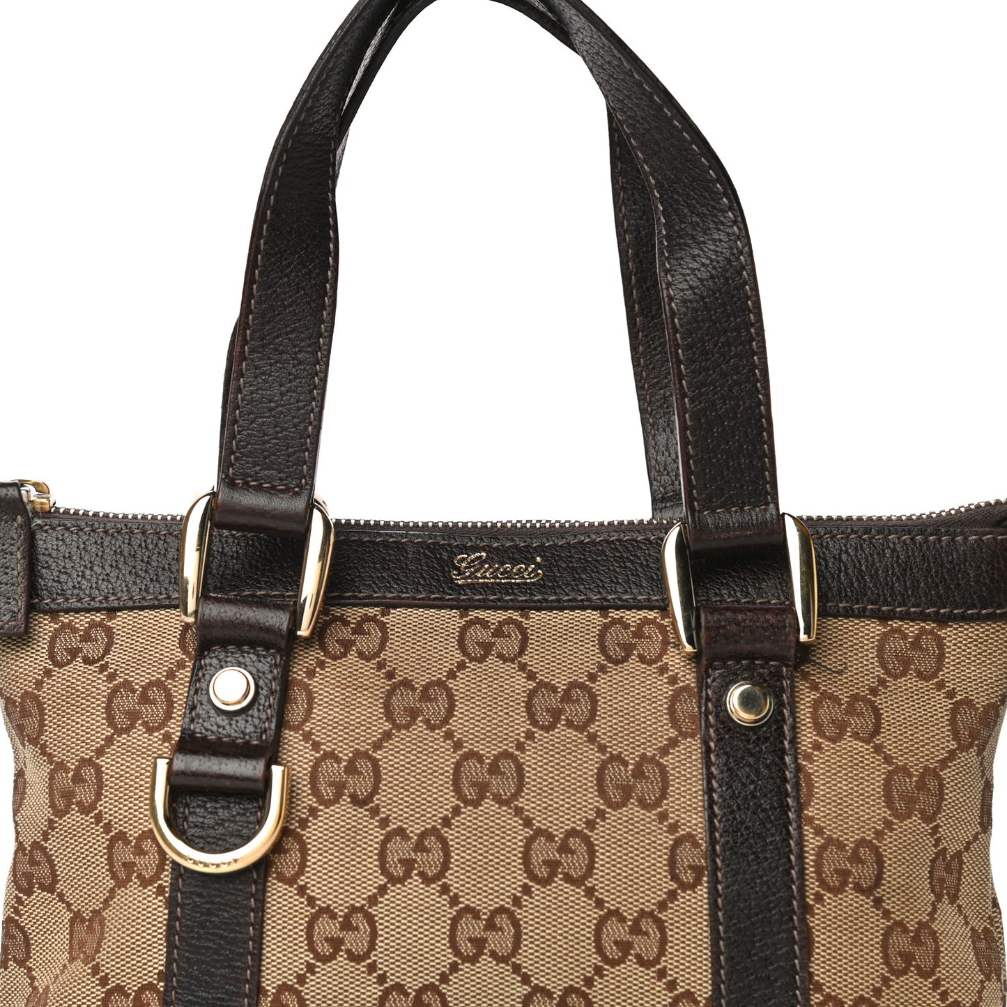 Monogram Small Abbey Tote Dark Brown