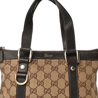 Gucci Monogram Small Abbey Tote Dark Brown 8 of 33