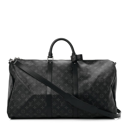 Louis Vuitton Monogram Eclipse Keepall Bandouliere 55 1 of 10