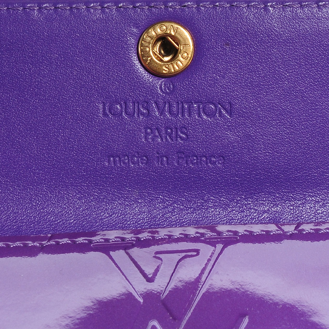 Louis Vuitton Vernis Ludlow Wallet Purple 6 of 7
