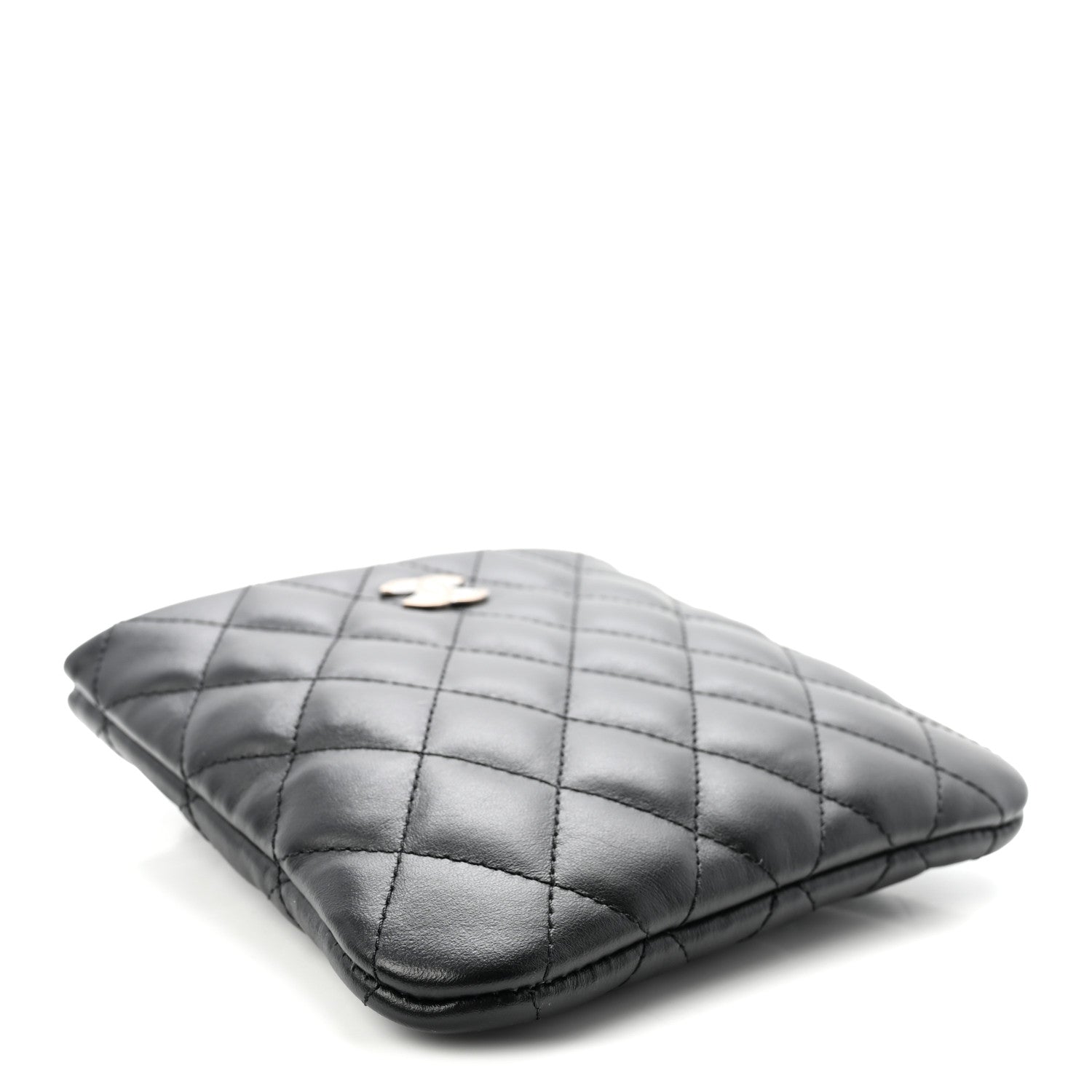 Chanel Lambskin Quilted Uniform Crossbody Bag Black 4 of 10