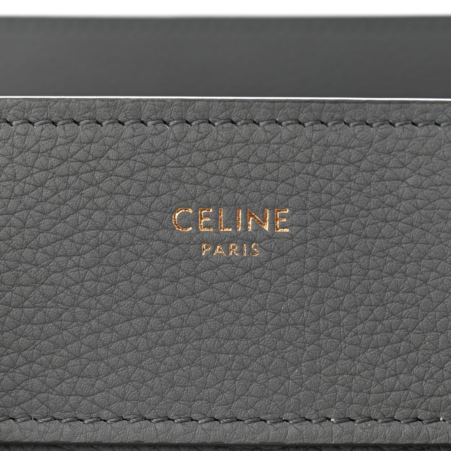 Baby Drummed Calfskin Micro Luggage Kohl