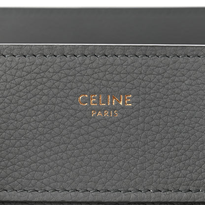 Celine Baby Drummed Calfskin Micro Luggage Kohl 6 of 11