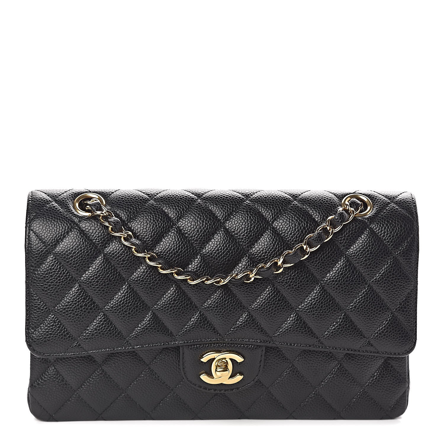 Chanel Caviar Quilted Medium Double Flap Black 1 of 10