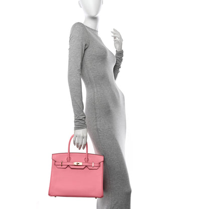 Hermes Epsom Horseshoe Birkin 30 Rose Confetti Anemone 2 of 12