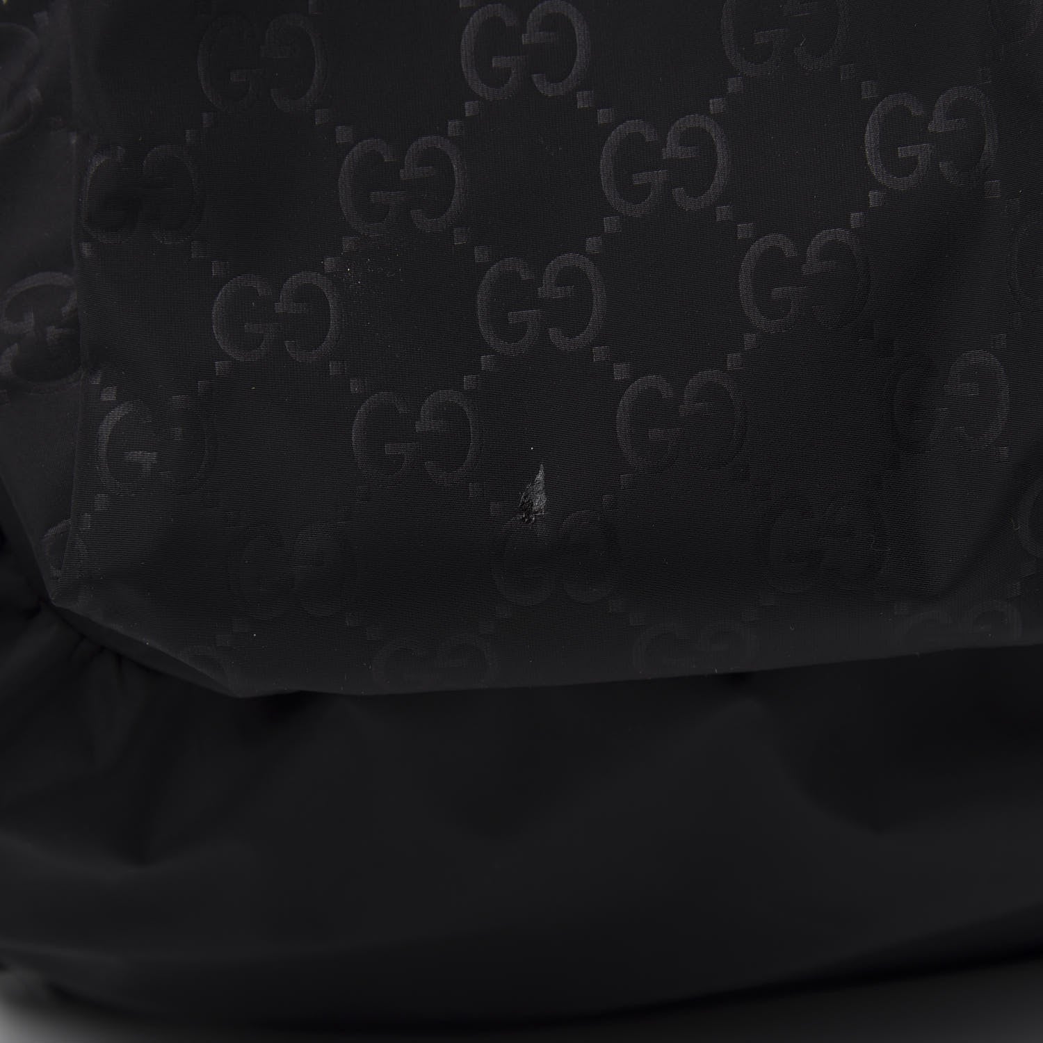 Gucci Nylon Monogram Medium Light Double Buckle Backpack Black 10 of 10