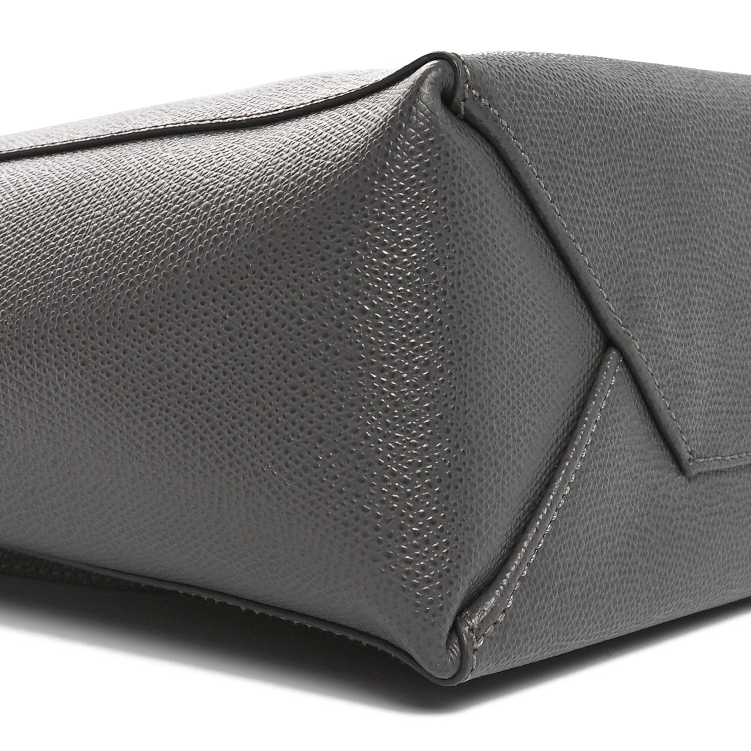 Celine Grained Calfskin Small Vertical Cabas Kohl 8 of 9