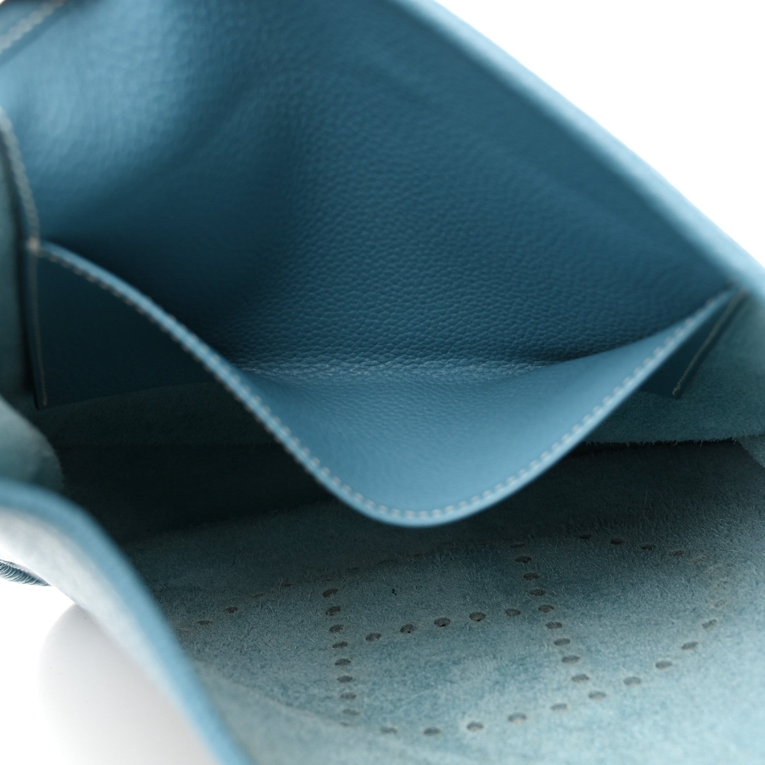 Hermes Taurillon Clemence Evelyne PM Blue Jean 6 of 15