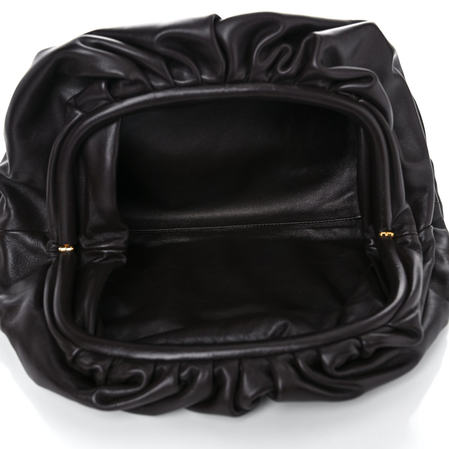 Smooth Butter Calf The Pouch Oversized Clutch Fondente