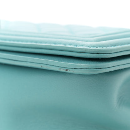 Chanel Calfskin Quilted Medium Boy Flap Turquoise 11 of 11