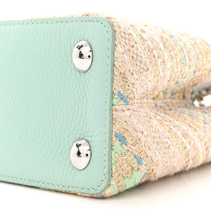 Louis Vuitton Tweed Taurillon Capucines BB Multicolor Light Blue 9 of 12