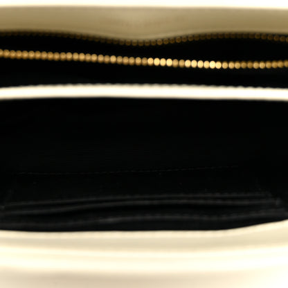 Saint Laurent Calfskin Y Quilted Monogram Toy Loulou Crossbody Bag Blanc Vintage 5 of 11