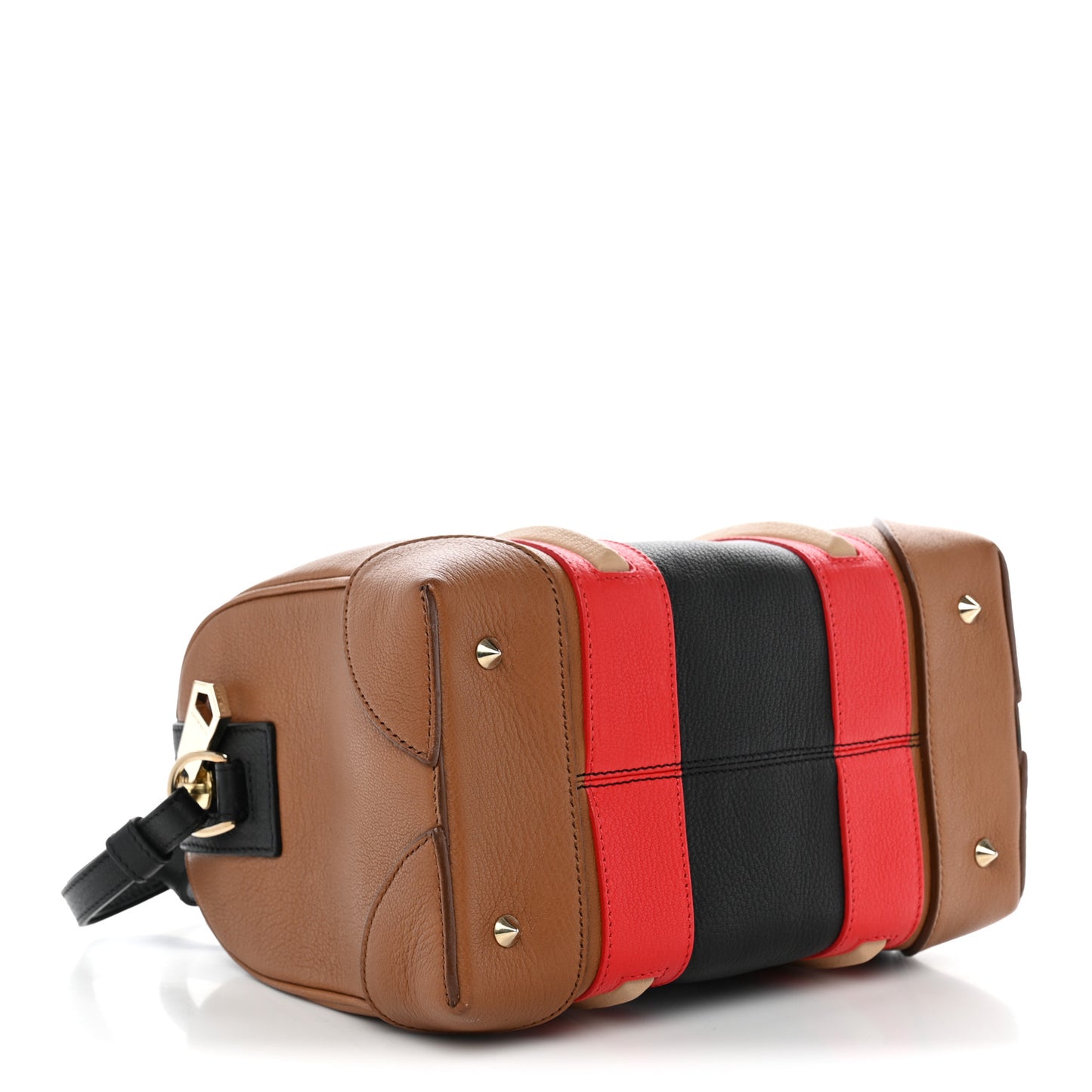 Goatskin Colorblock Mini Lucrezia Brown Multicolor