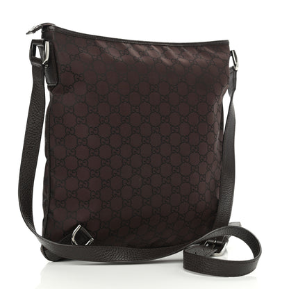 Gucci Nylon Monogram Abbey Messenger Bag Dark Brown 3 of 10