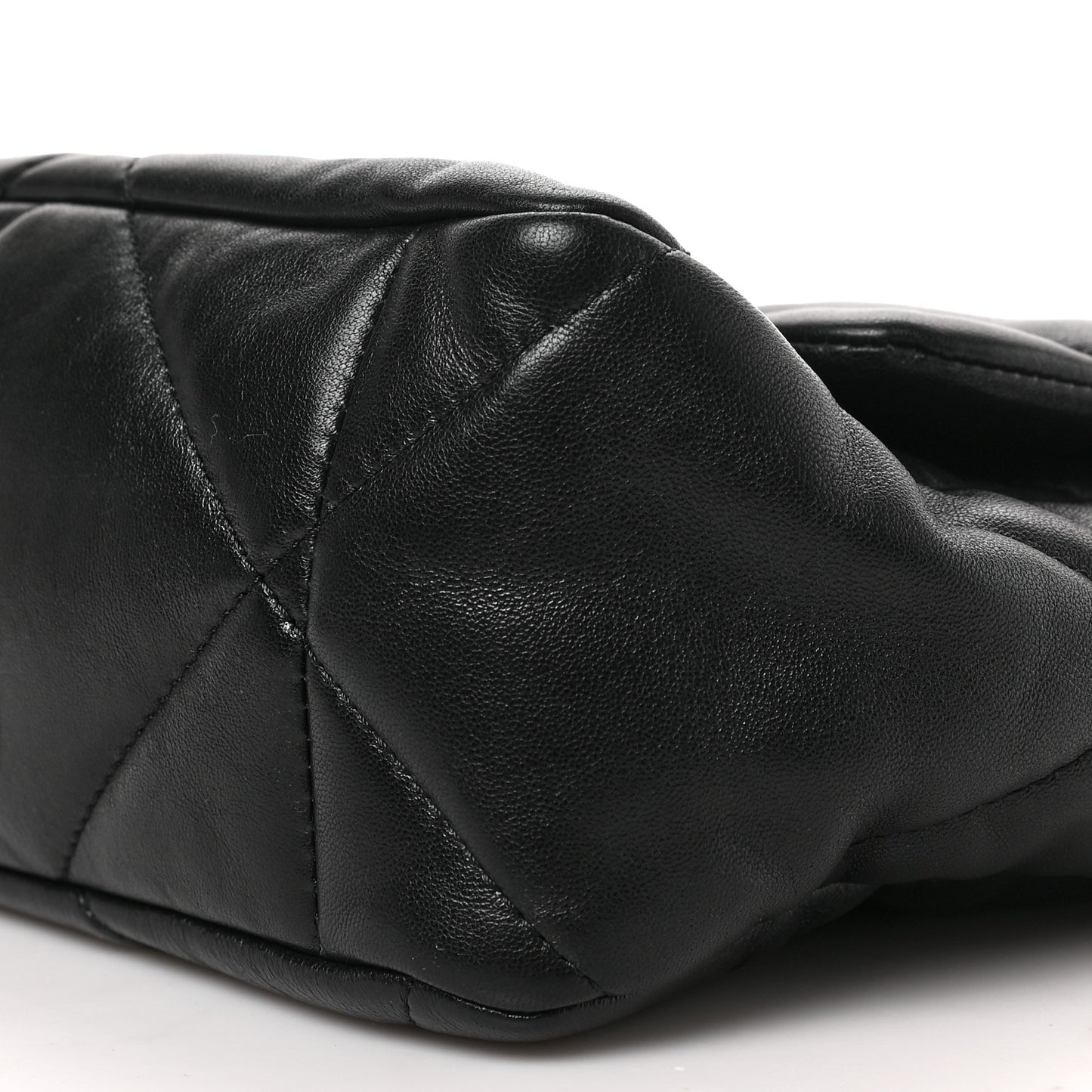 Goatskin Quilted Large Chanel 19 Flap Black