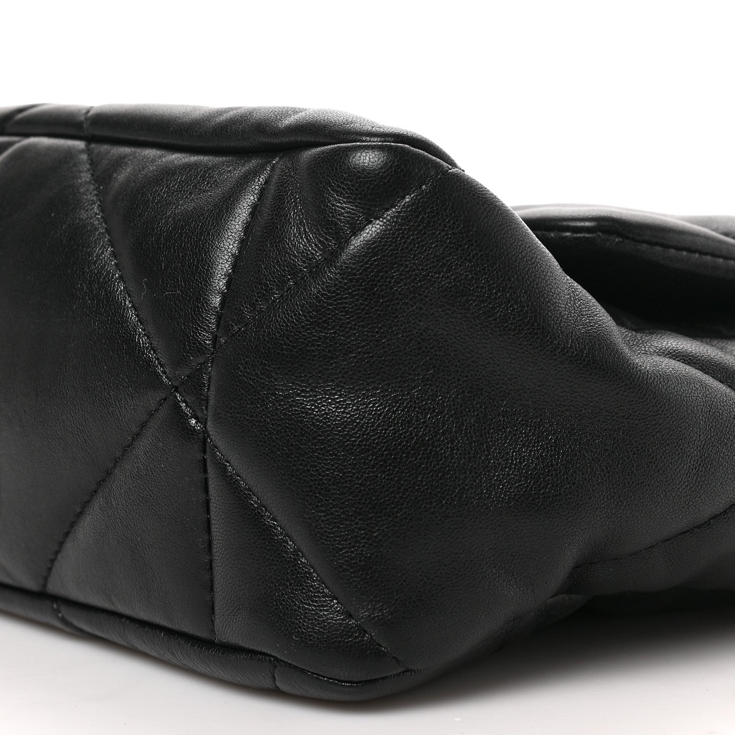 Chanel Goatskin Quilted Large Chanel 19 Flap Black 9 of 9