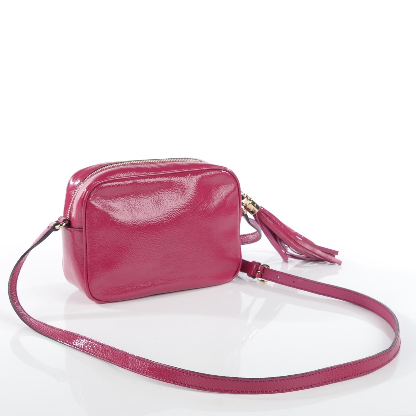 Soft Patent Small Soho Disco Bag Bright Bougainvillea