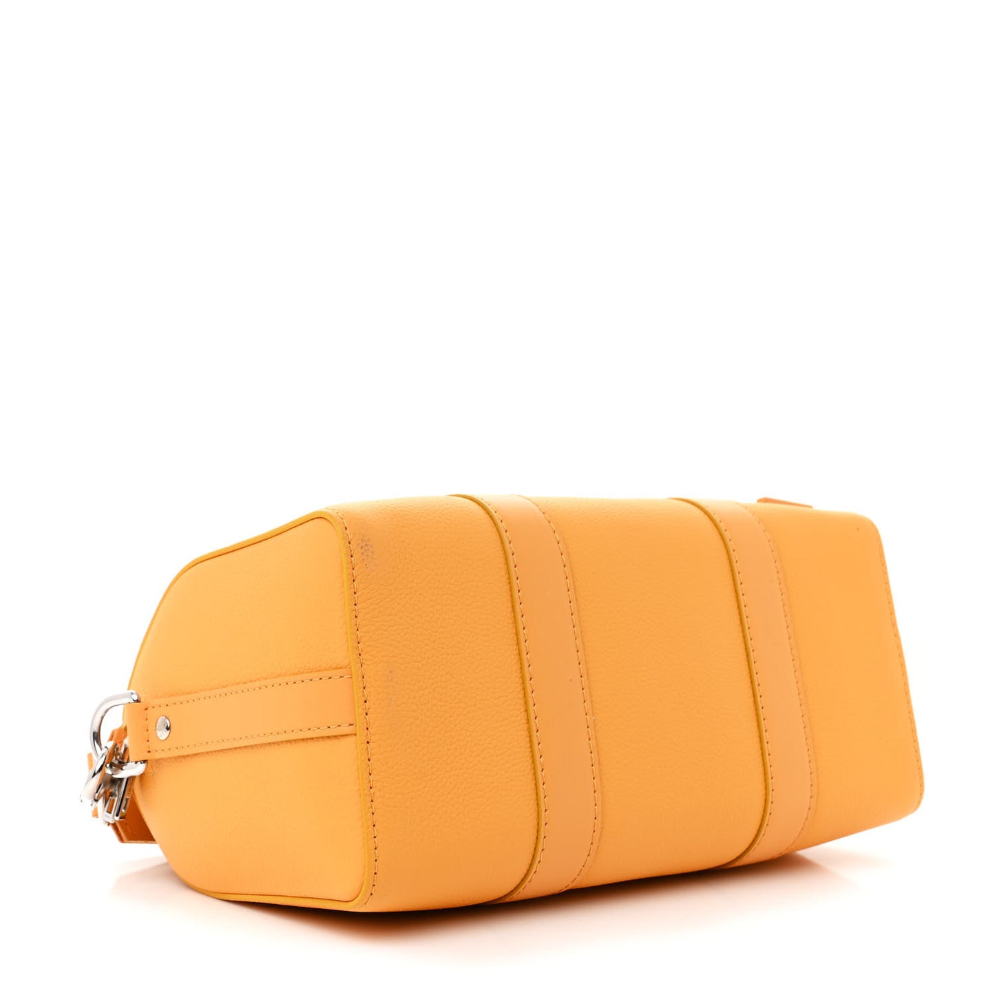 Grained Calfskin Aerogram City Keepall Safran Yellow