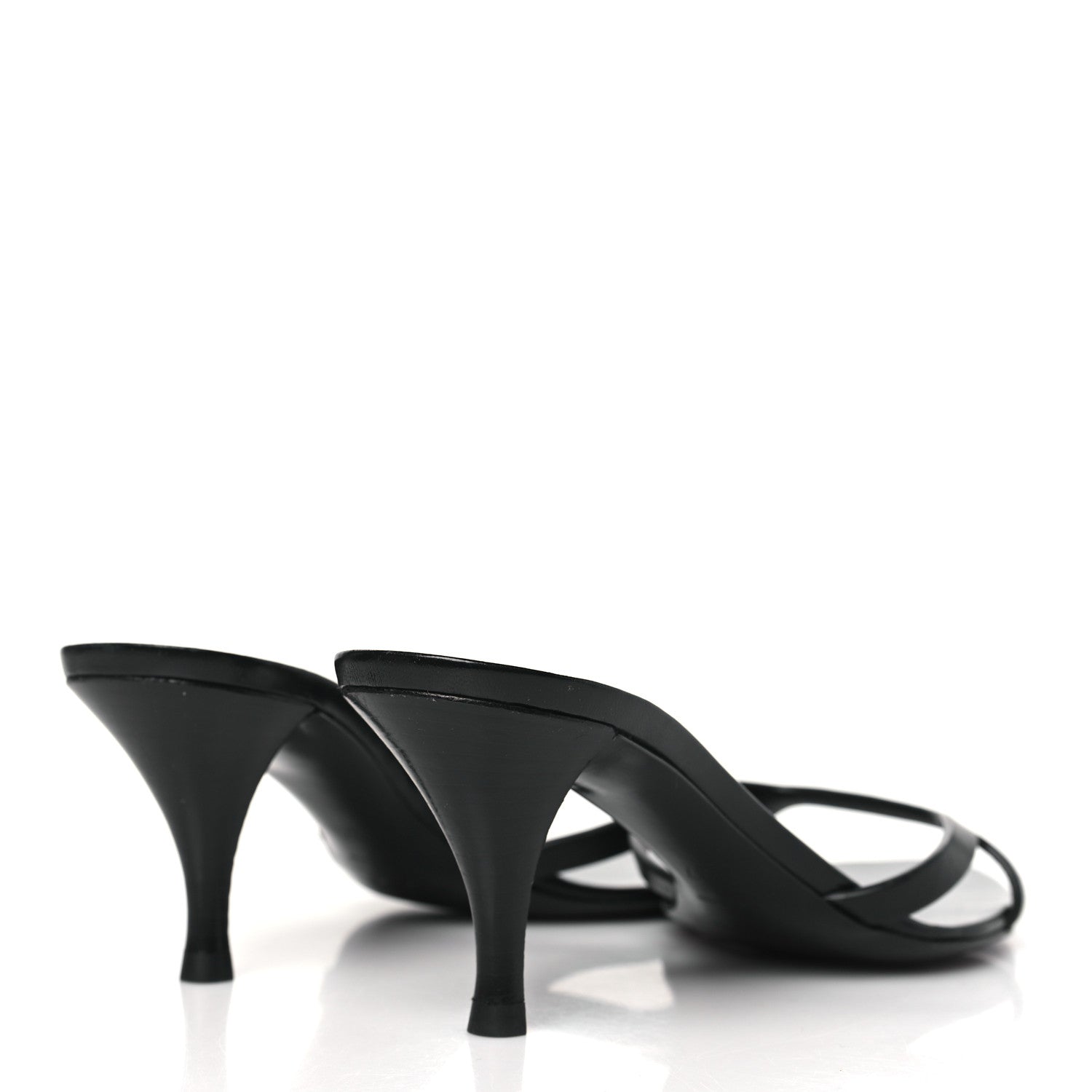 Saint Laurent Calfskin Carla 60 Mule Sandals 37 Black 4 of 8