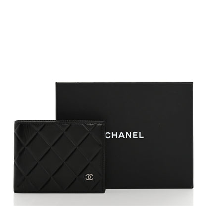 Chanel Calfskin Quilted Mens Small Pour Monsieur Wallet Black 11 of 11