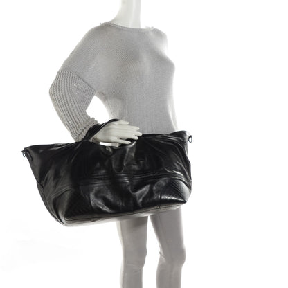 Bottega Veneta Leather Lightweight Duffel Black 2 of 9