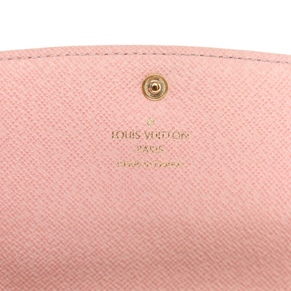 Louis Vuitton Damier Azur Emilie Wallet Rose Ballerine 6 of 8