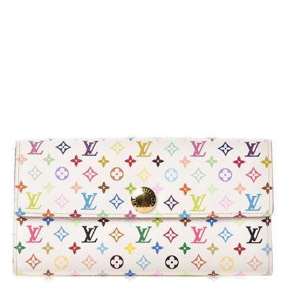 Louis Vuitton Monogram Multicolor Sarah Wallet White 1 of 6