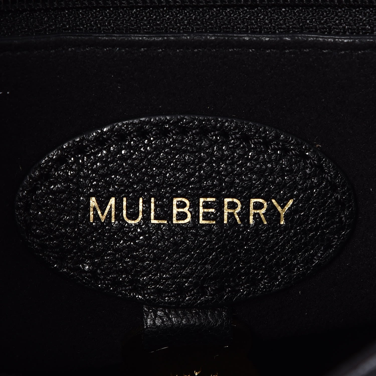 Mulberry Glossy Goatskin Small Lily Flap Black 6 of 7