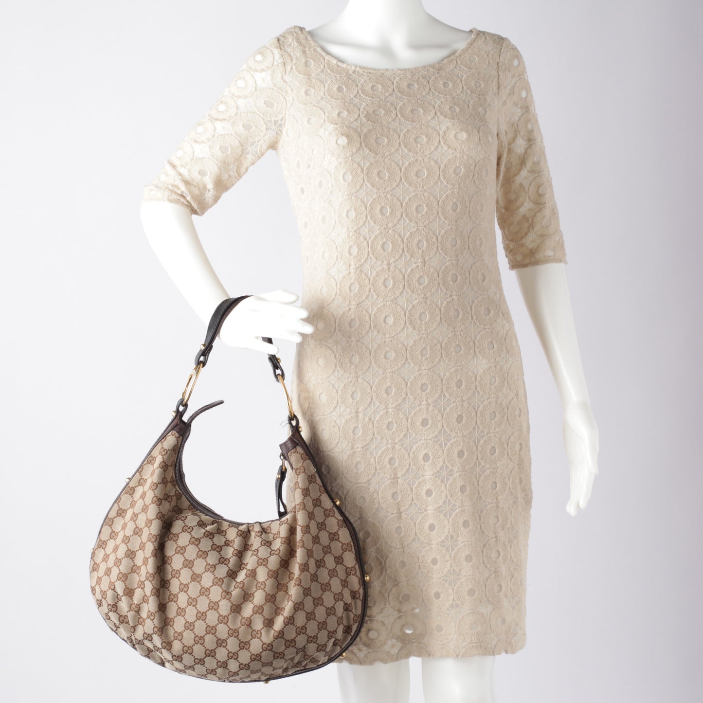 Monogram Interlocking Medium Hobo Ebony